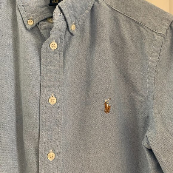 Ralph Lauren Boys Denim Button Down Shirt - Picture 2 of 6
